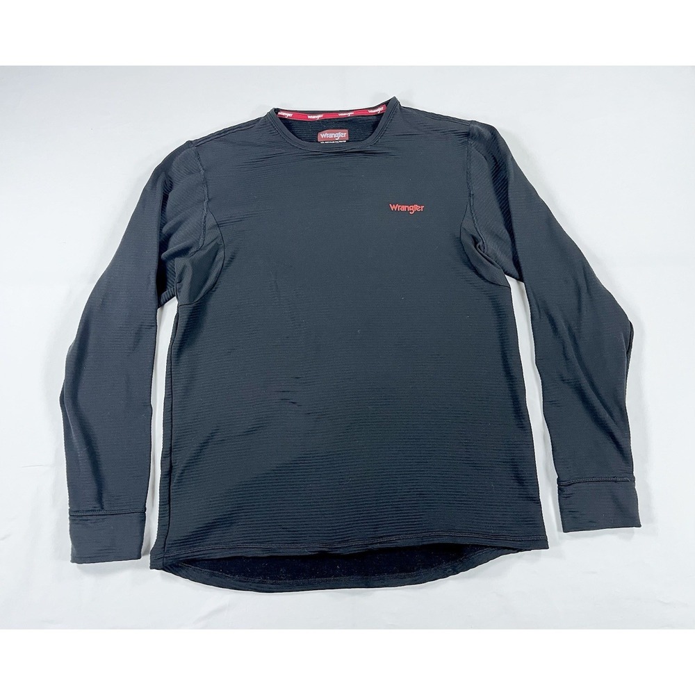 Wrangler Performance Men's L Black Base Layer Thermal Shirt Moisture Wicking Tee